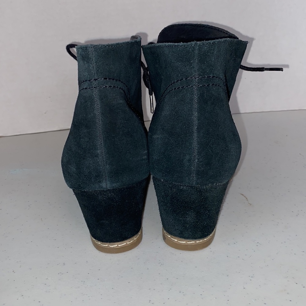 Bjorndal Black suede ladies booties, lace up, size 9 - Picture 5 of 6